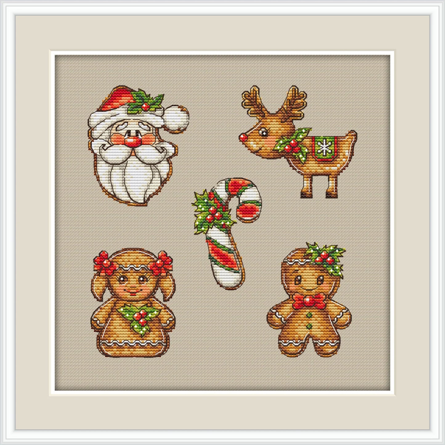 Gingerbread Cross Stitch Pattern