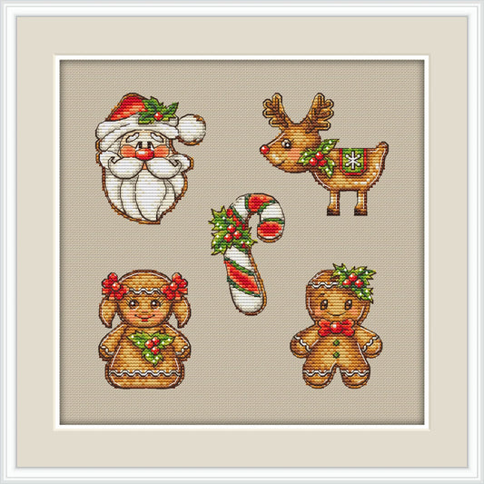 Gingerbread Cross Stitch Pattern