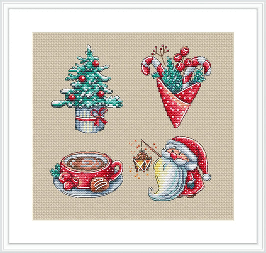 Christmas Set Cross Stitch Pattern