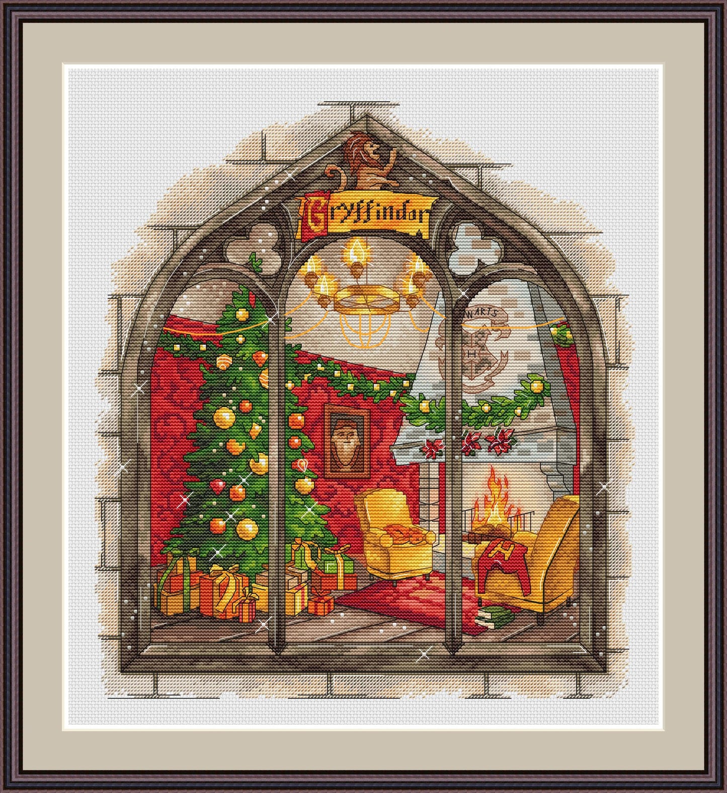 Christmas Interior 1 Cross Stitch Pattern