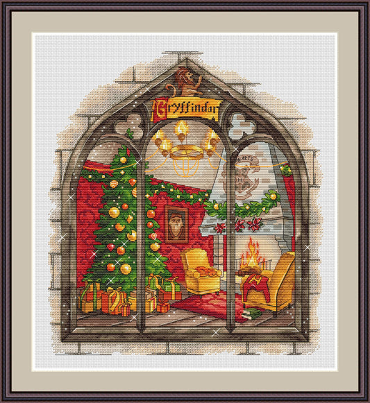 Christmas Interior 1 Cross Stitch Pattern