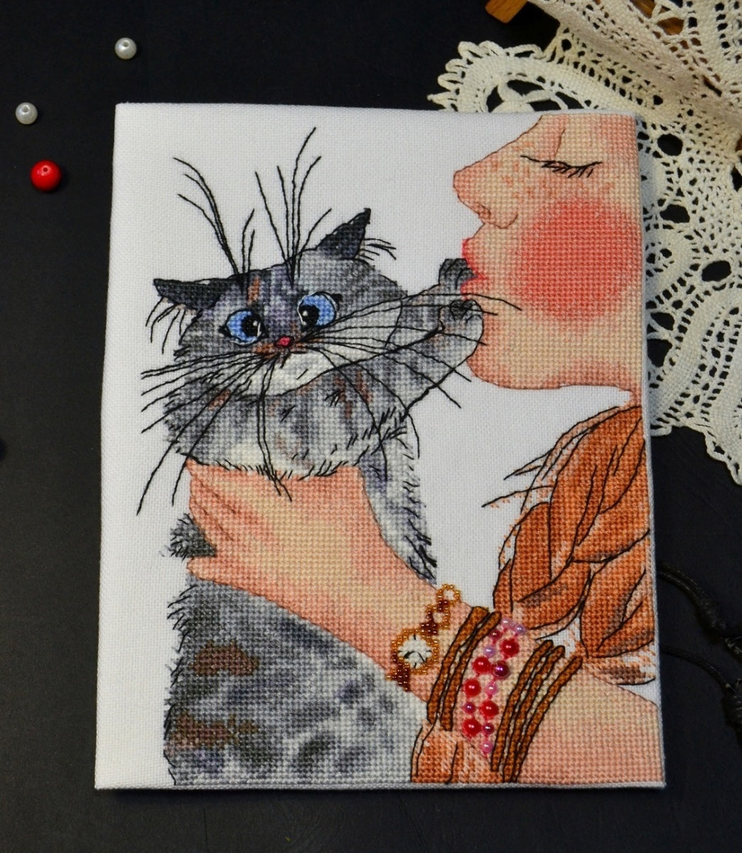Touch-me-not Cross Stitch Pattern PDF Instant Download