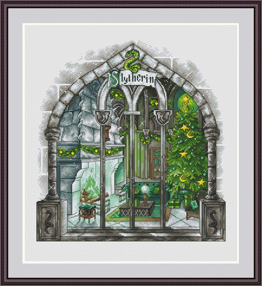 Christmas Interior 3 Cross Stitch Pattern