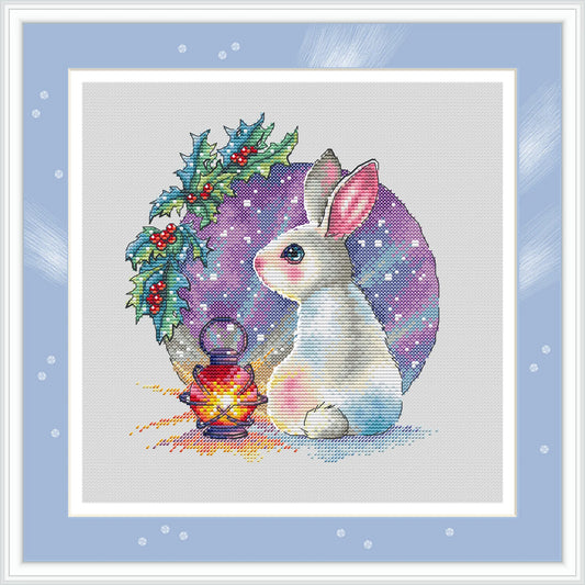 White Hare Cross Stitch Pattern