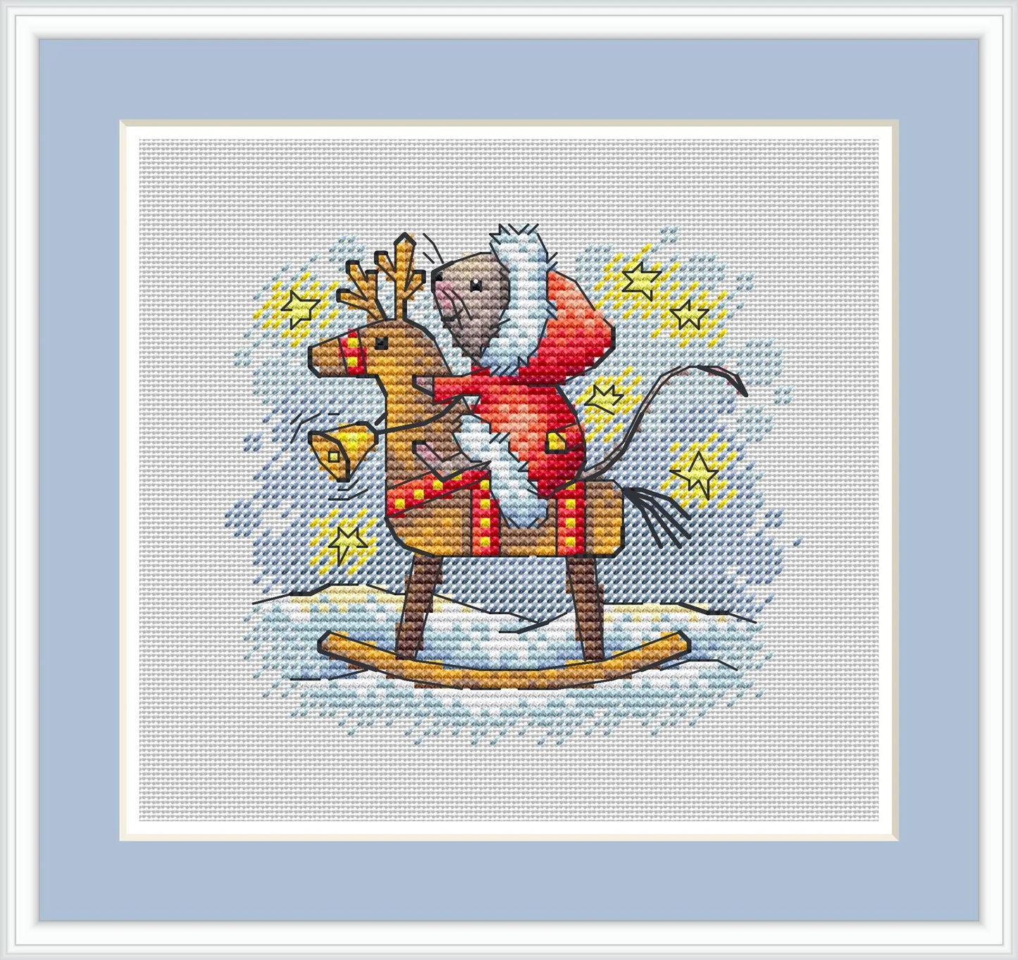 Winter Mouse 2 Cross Stitch Pattern