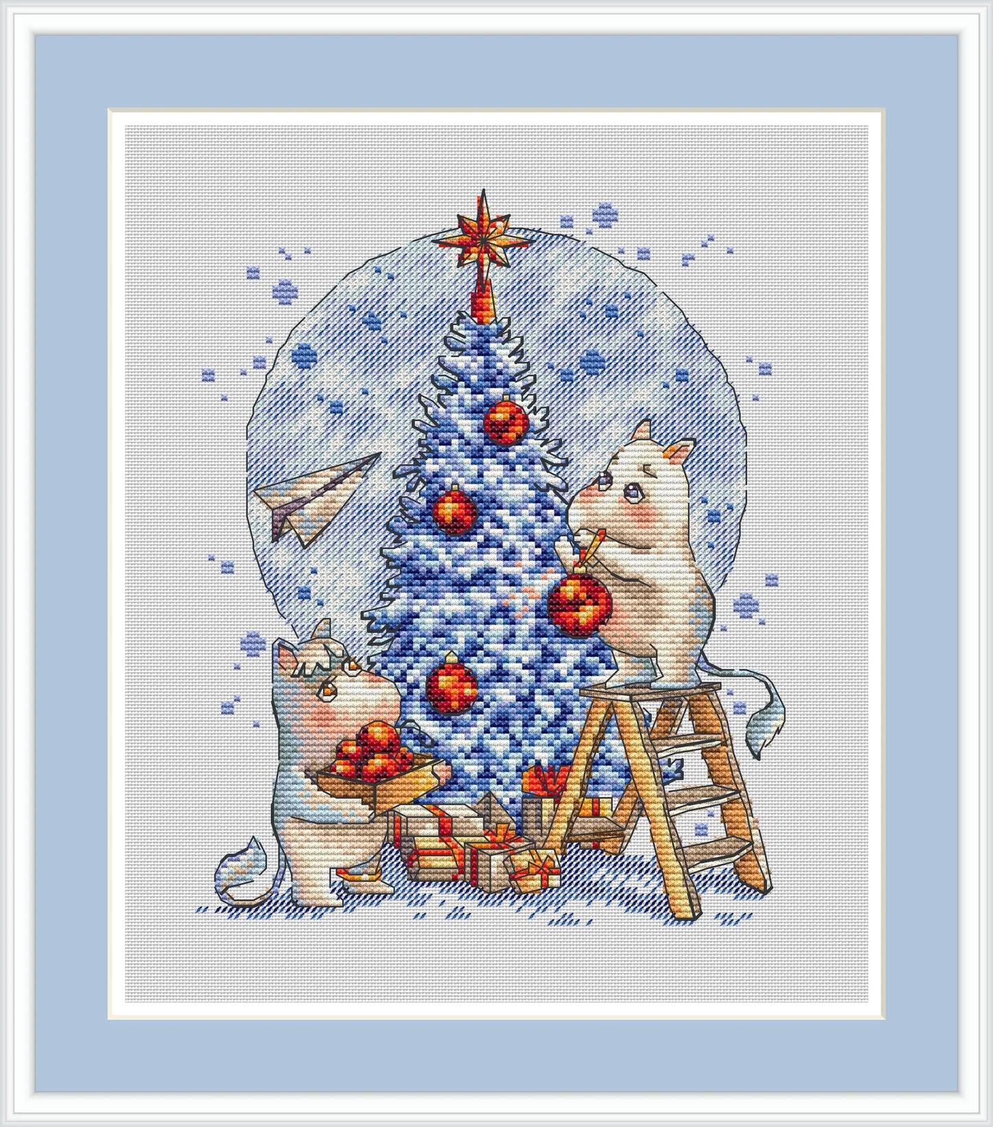 Christmas Tree Decoration Cross Stitch Pattern
