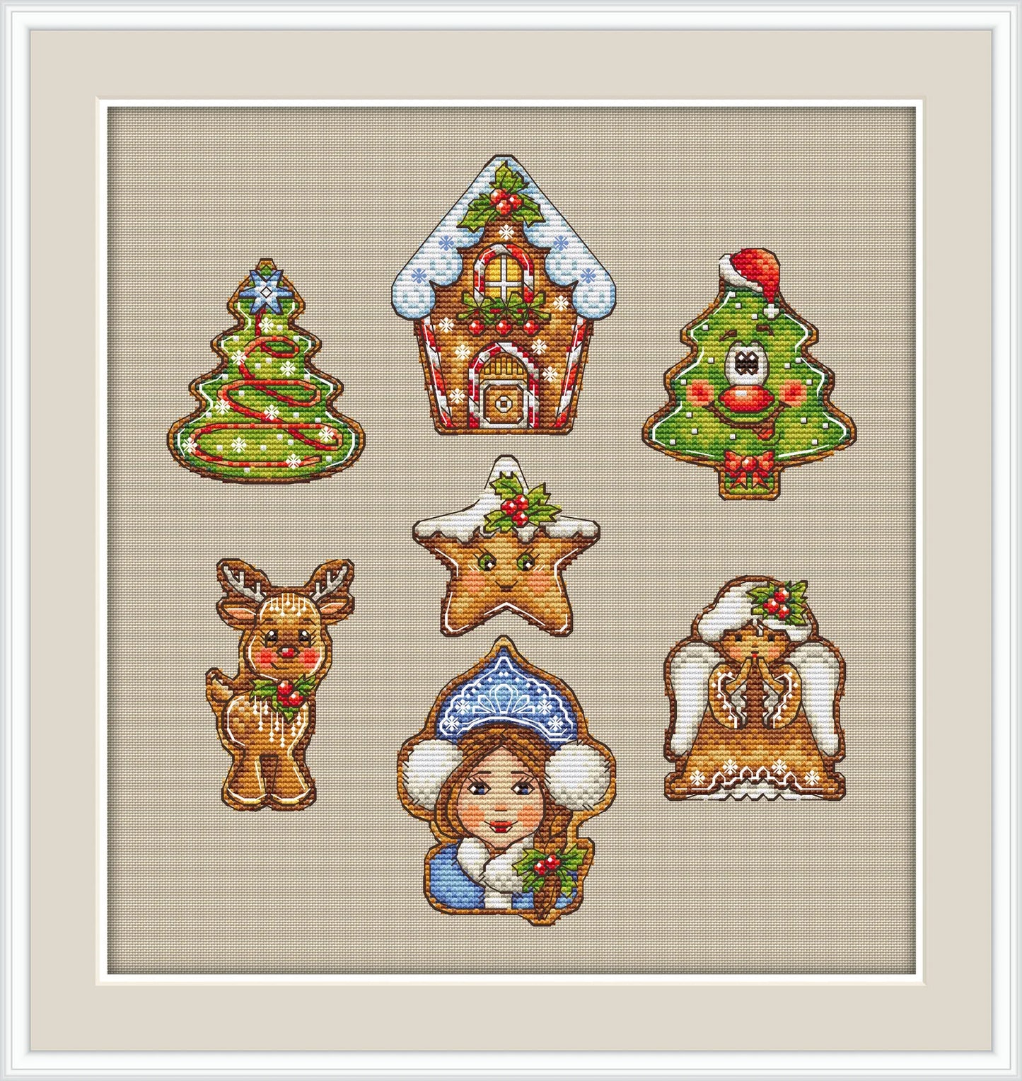 Gingerbread 2 Cross Stitch Pattern