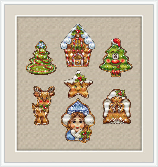 Gingerbread 2 Cross Stitch Pattern