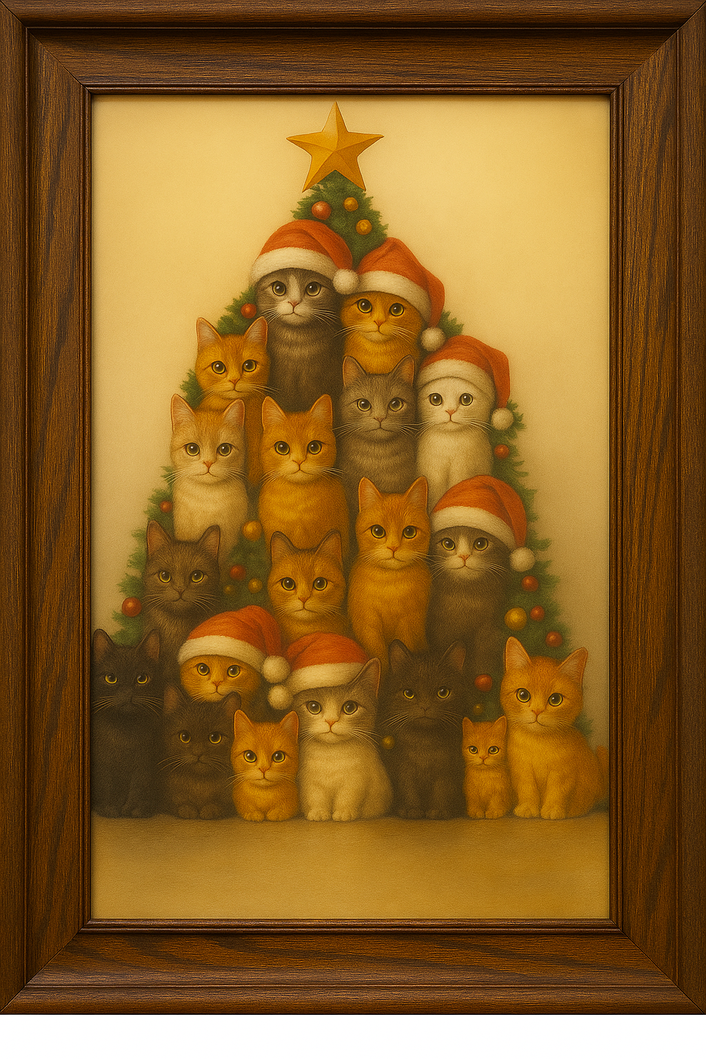 Kitty Christmas Tree Cross Stitch Pattern, PDF + SAGA,Instant Digital Download