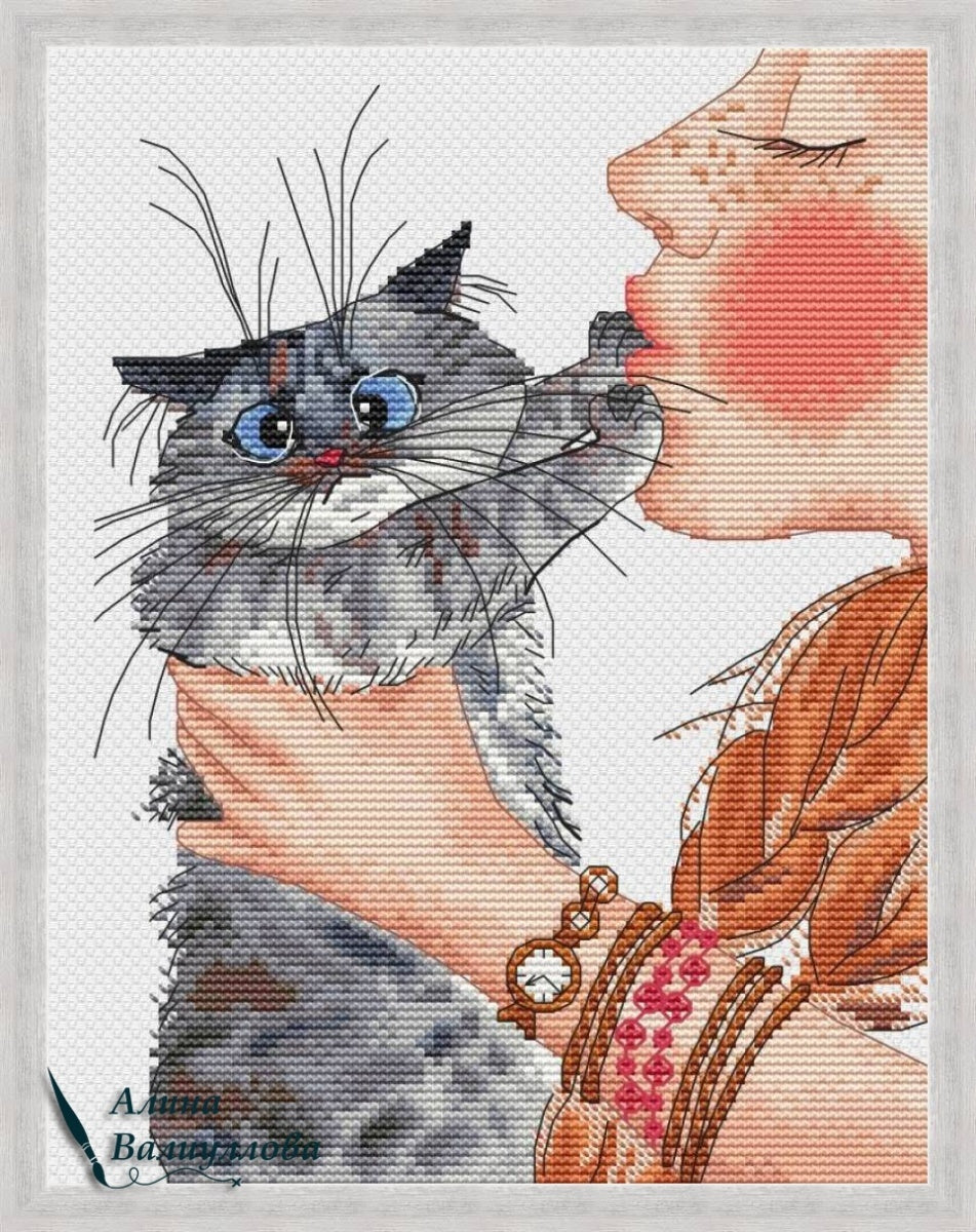 Touch-me-not Cross Stitch Pattern PDF Instant Download