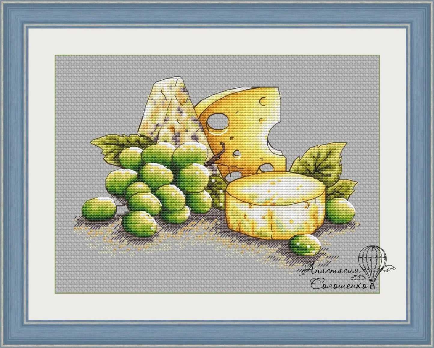 Cross-stitch scheme Gourmet Breakfast Embroidery pattern PDF