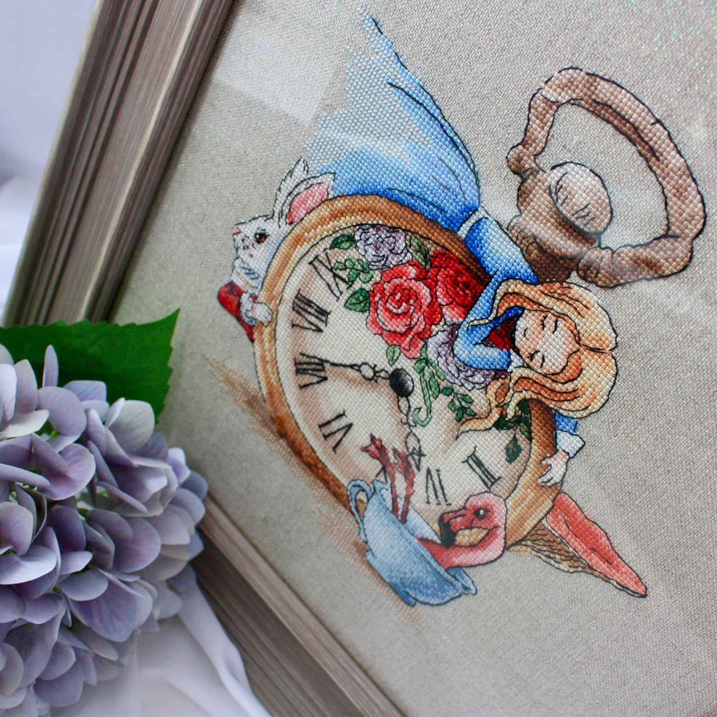 Cross Stitch Pattern "Alice in the Wonderland" DMC Cross Stitch Embroidery Chart Printable PDF Instant Download