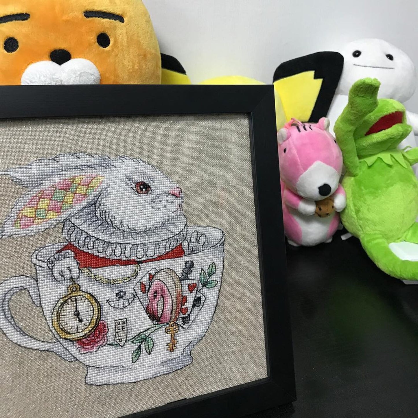 Cross Stitch Pattern White Rabbit (Alice in Wonderland) DMC Embroidery Chart Printable PDF Instant Download