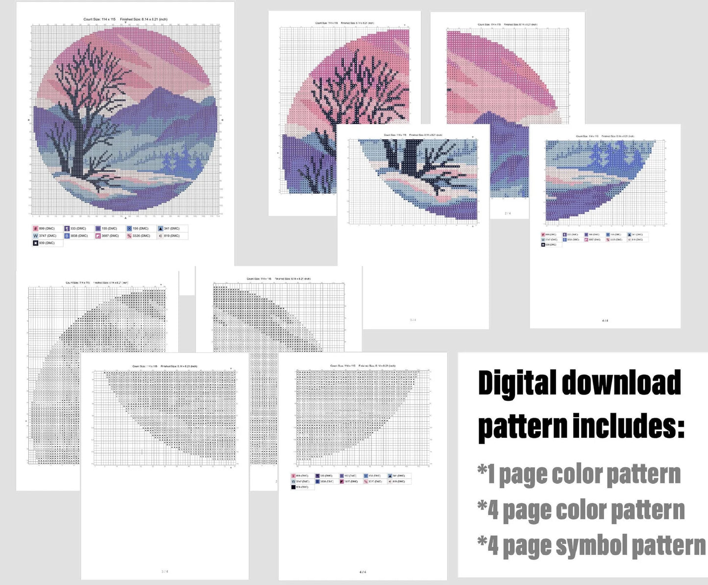 Honey bee Modern Cross Stitch Pattern, flowers wreath, insect counted cross stitch chart, nature, hoop embroidery, Instant download PDF