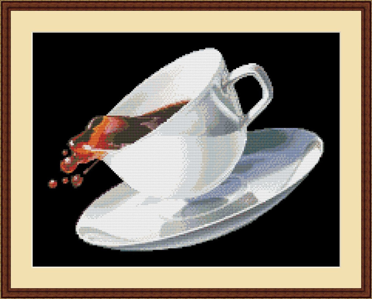 Cup of coffee Cross Stitch Pattern Digital Pattern Kitchen Still Life DIY Modern Decor Pattern Hand Embroidery pattern Needlepoint chart PDF