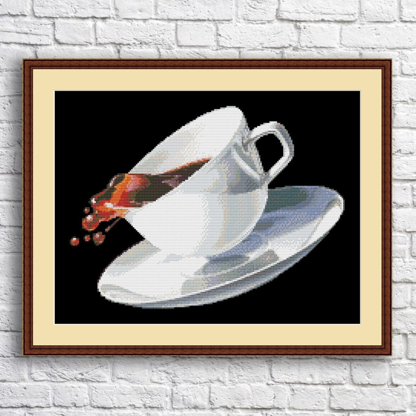 Cup of coffee Cross Stitch Pattern Digital Pattern Kitchen Still Life DIY Modern Decor Pattern Hand Embroidery pattern Needlepoint chart PDF