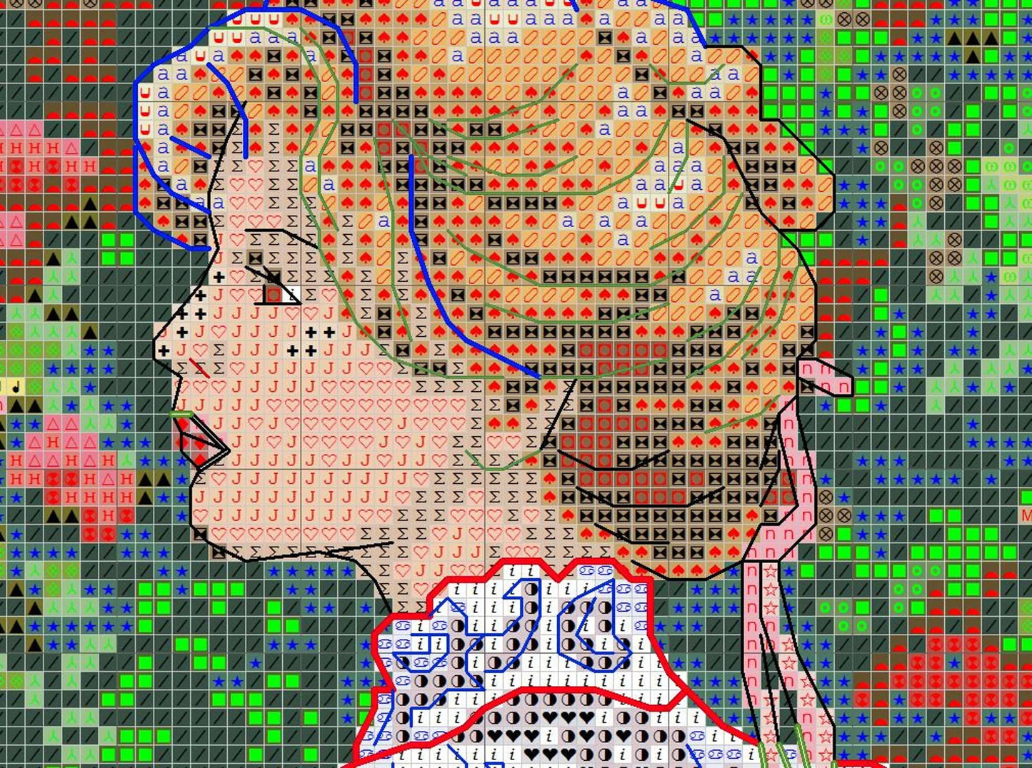 Victorian Lady Cross Stitch Pattern Digital Pattern Modern Wall Decor Flowers Pattern Woman in Garden Hand Embroidery Needlepoint chart PDF