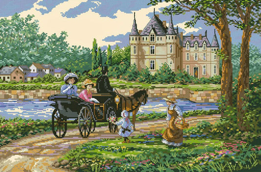 M'Lady's Chateau Cross Stitch Pattern
