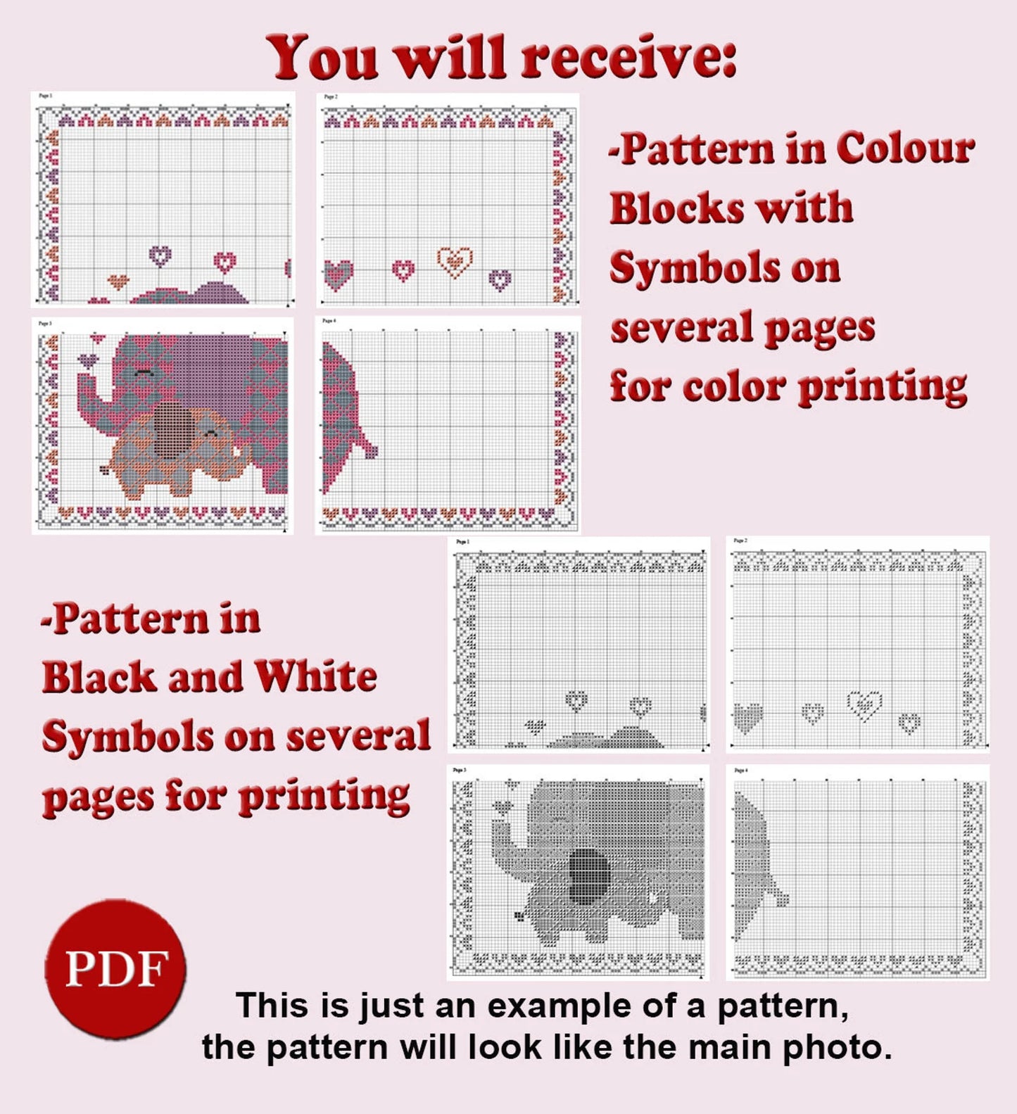 Animals Birth announcement counted cross stitch pattern, Nice Animals kids girl boy Cross Stitch Pattern, PDF file, Digital download