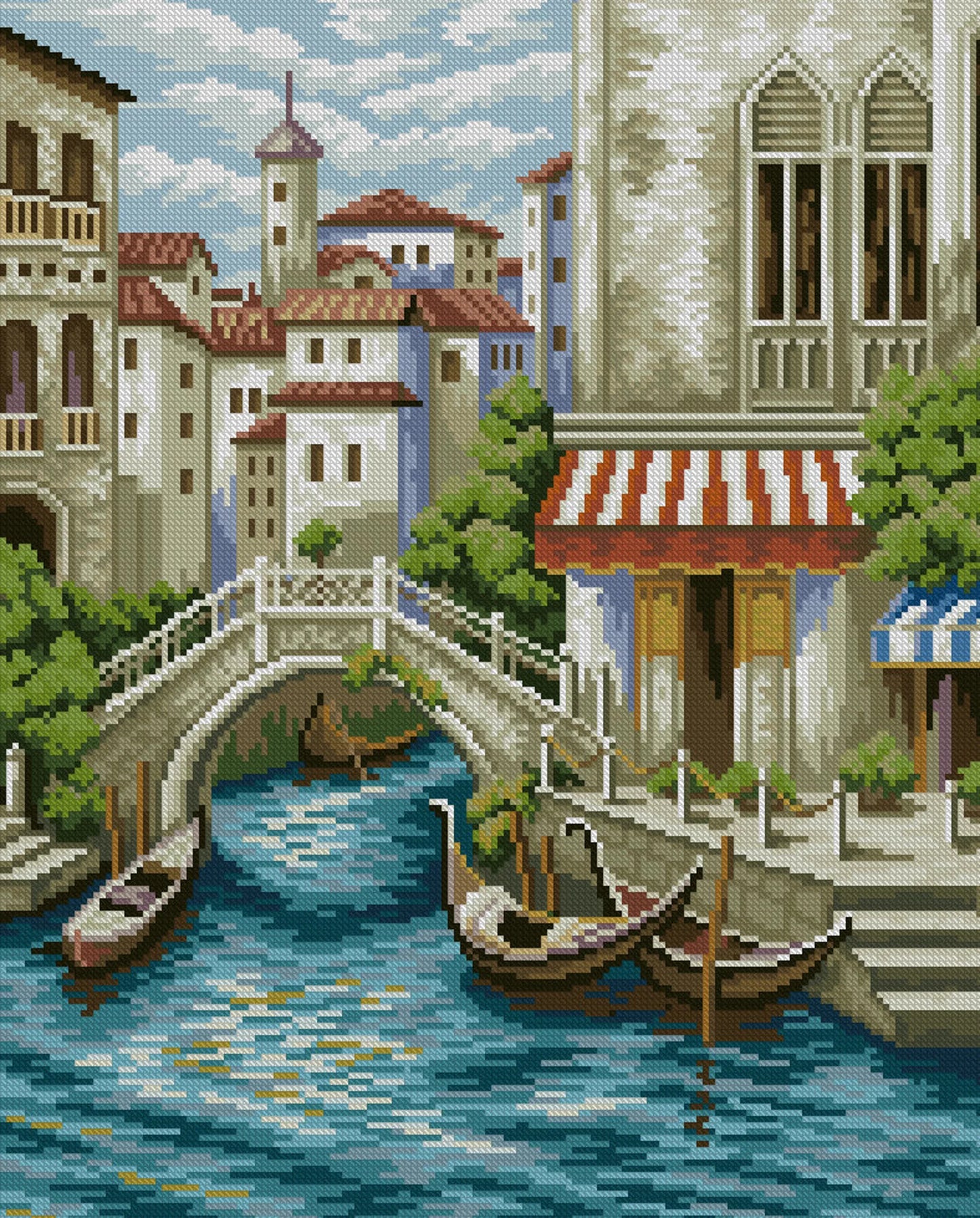 Venice Cross Stitch Pattern Europe Cross Stitch Counted PDF X-stitch Chart Needlepoint Embroidery Instant Download