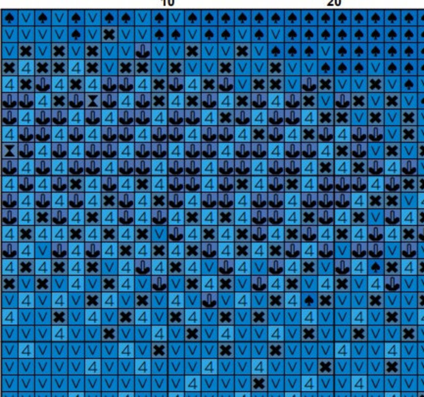 Blue Santorini Cross Stitch Pattern , Instant Download , Digital File , Pdf , Greece X Stitch Chart , Greek Island , Sea Landscape