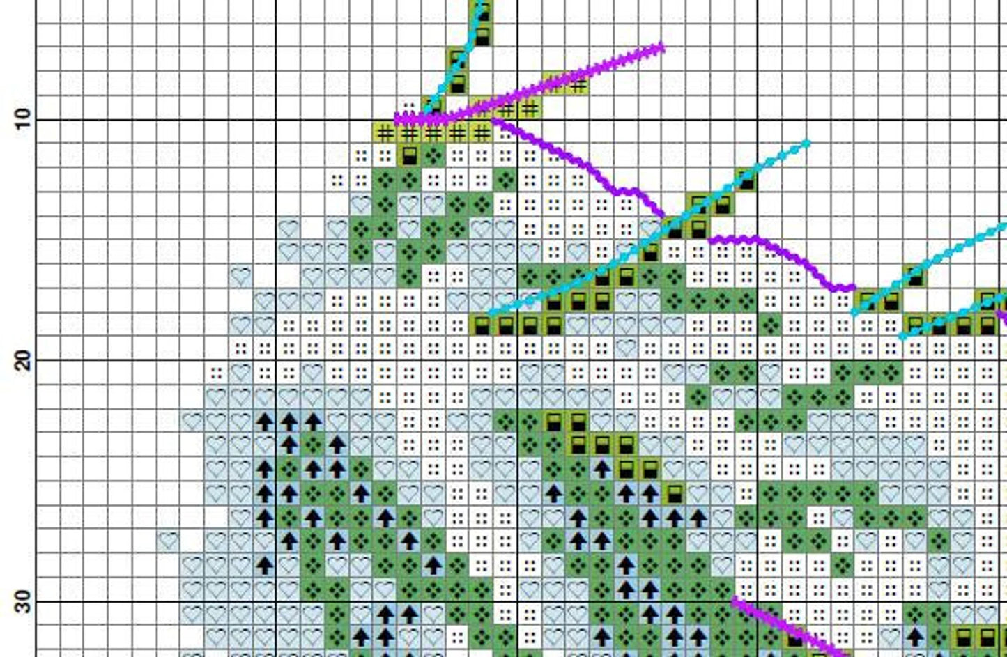 Winter Cardinals, Counted Cross stitch chart Nature pattern, Winter Landscape, Animals Needlepoint Chart, Modern decor, Instant Download PDF