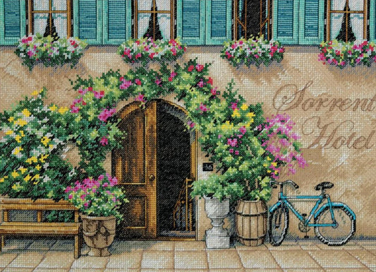 Sorrento Hotel Cross Stitch Pattern