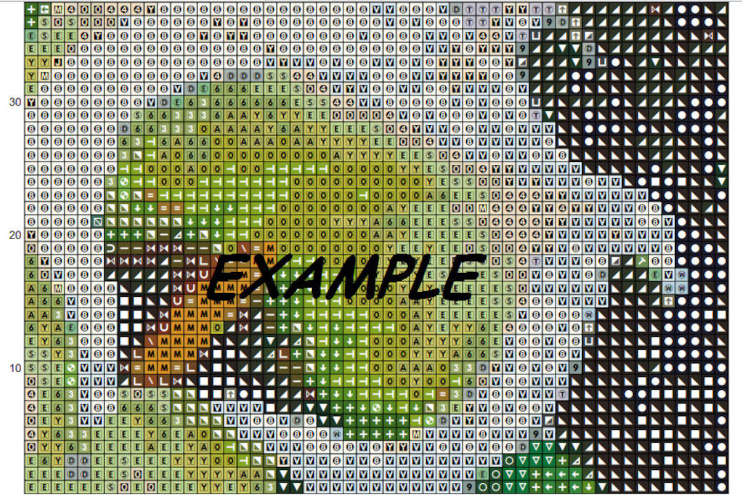 Autumn cottage Counted cross stitch pdf pattern village cottage Digital cross stitch chart fall cross stitch pattern instant download