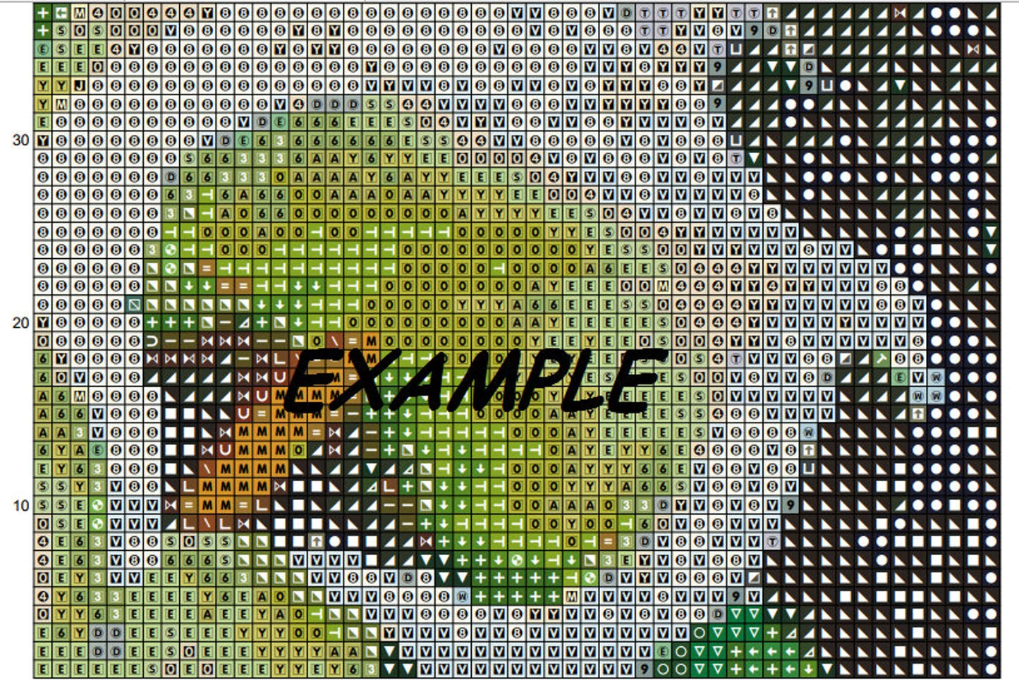 Autumn Landscape PDF Counted cross stitch pattern Landscape fall Digital cross stitch chart Fall season PDF xstitch pattern intant download