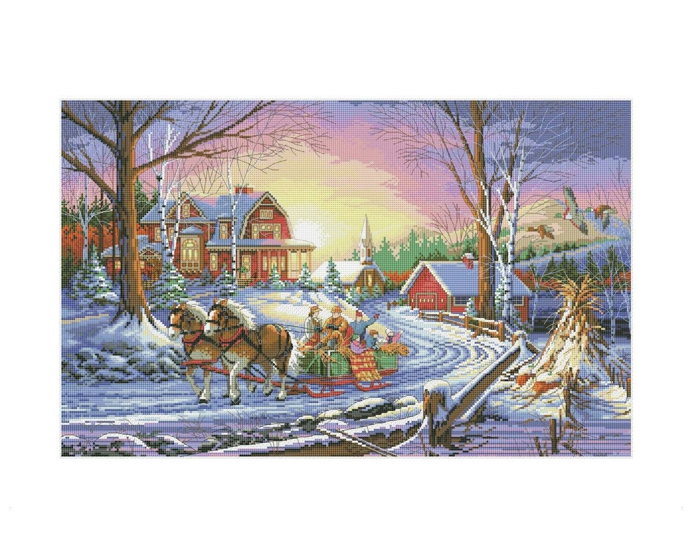 Victorian Christmas Cross Stitch Patterns | Christmas Village Cross Stitch Patterns | Instant Download PDF