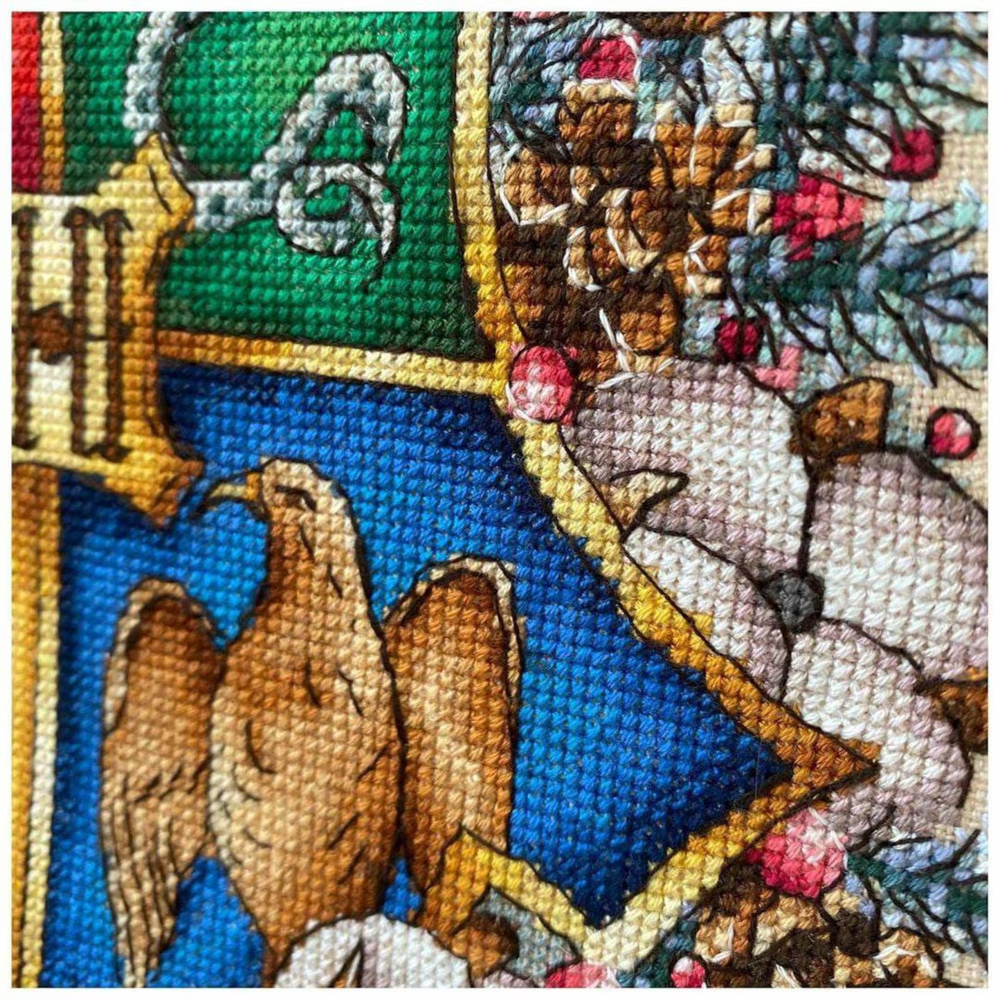Emblem school of wizards Fandom cross stitch pattern Hand embroidery design Beginner needlepoint scheme Digital pdf file