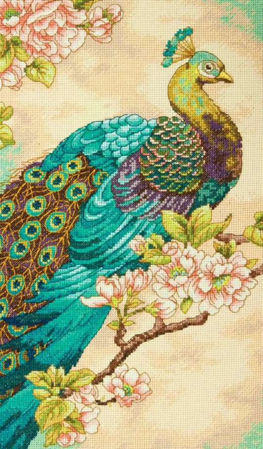 Indian Peacock Cross Stitch Pattern