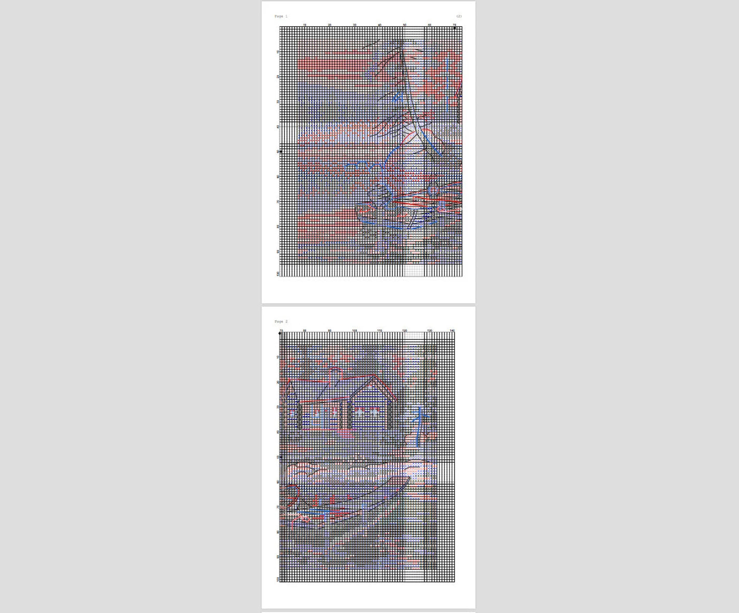 Morning Lake Cross Stitch Pattern
