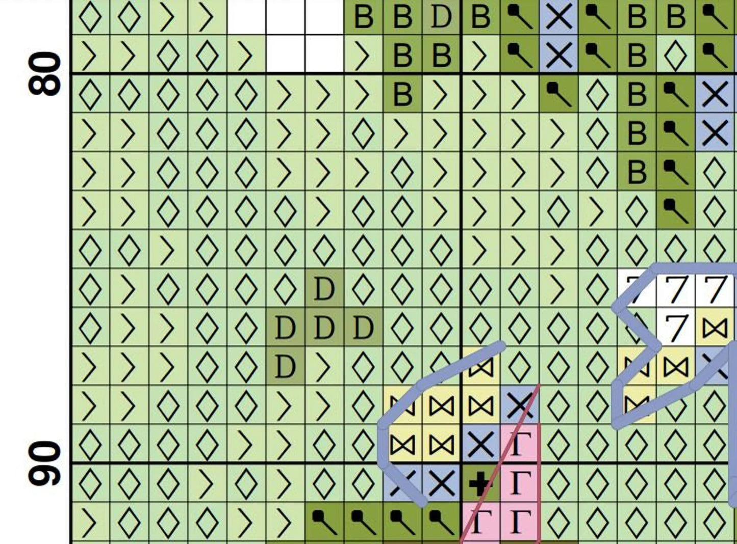 Cross Stitch Pattern - Banquet Frenzy - Counted Cross Stitch/PDF File/Instant Download
