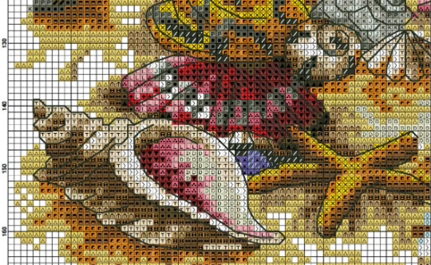 Cross Stitch Pattern - Lighthouse with Sea Treasures -Counted Cross Stitch Design/Instant Digital Download/PDF Files
