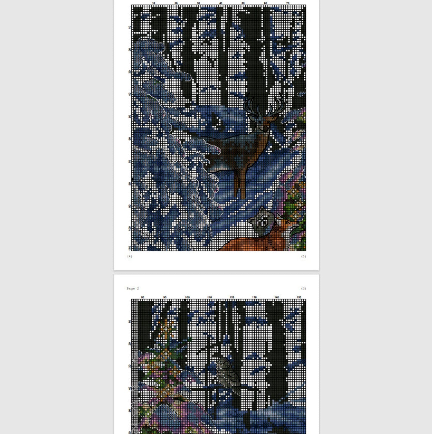Woodland Glow Cross Stitch Pattern