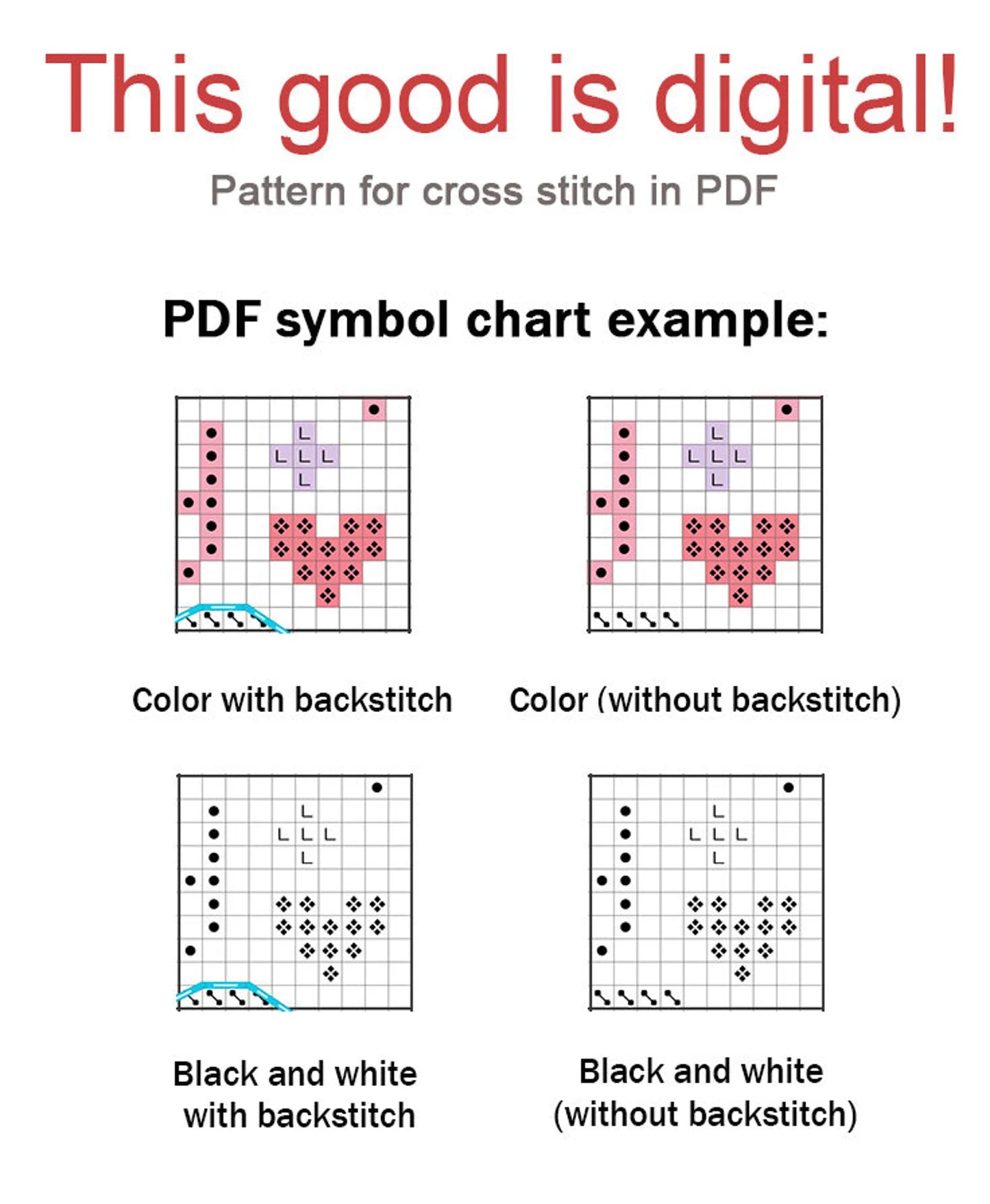 Cross Stitch Pattern "Pizza" DMC Chart Needlepoint Embroidery Printable PDF Instant Download