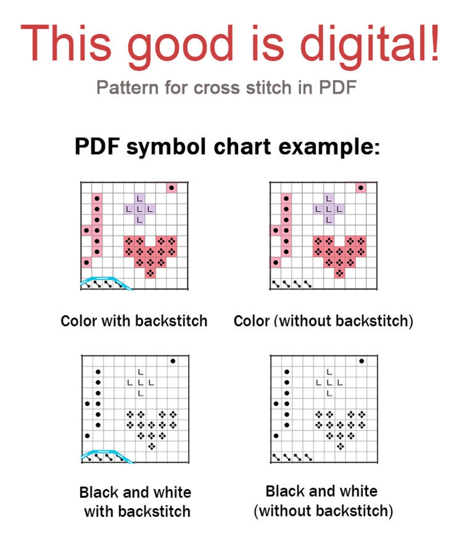 Cross Stitch Pattern "Cocktail" DMC Chart Needlepoint Embroidery Printable PDF Instant Download