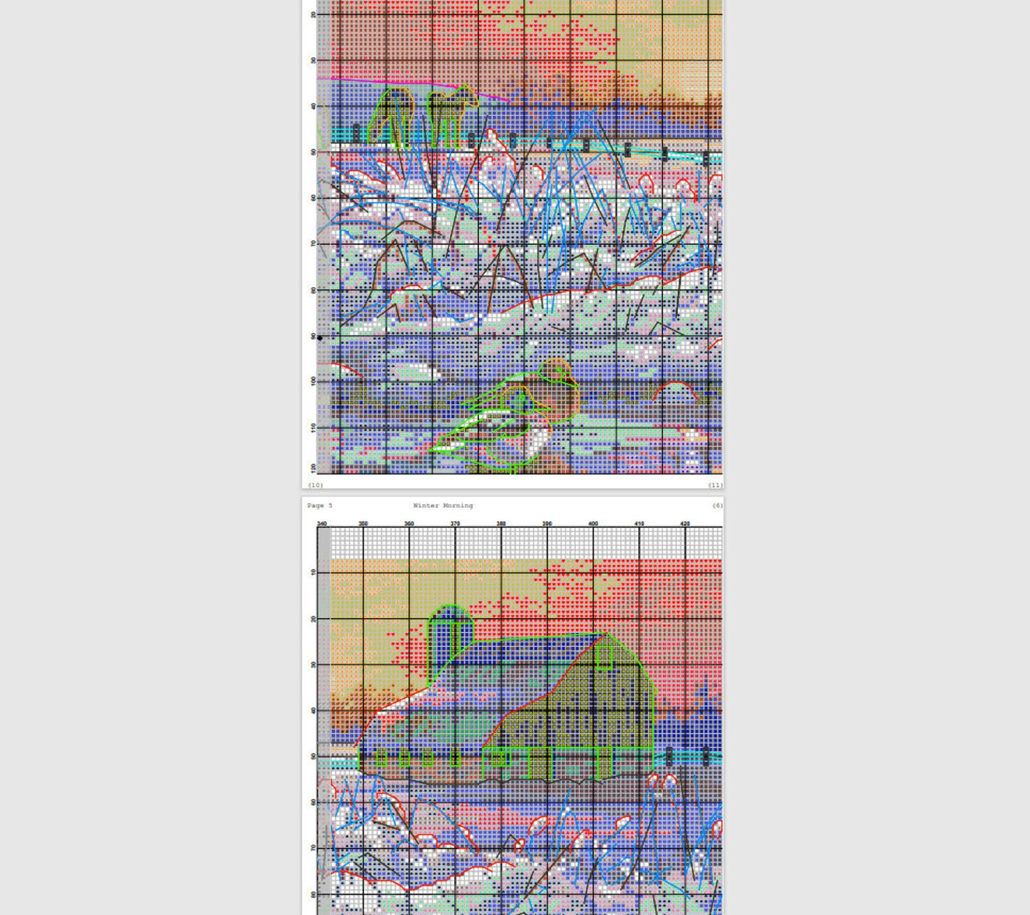 Winter Morning Cross Stitch Pattern
