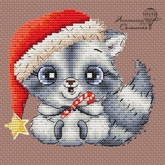 Scheme of cross-stitch "Raccoon".