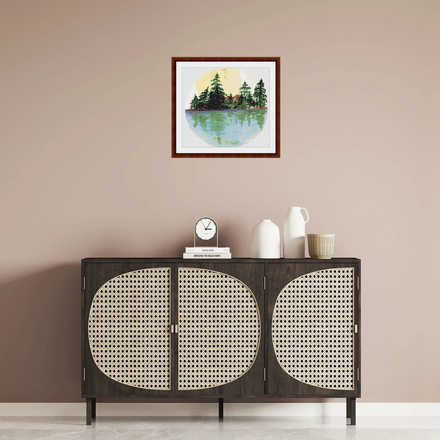 Watercolor Summer Sea Landscape Counted Cross Stitch PDF Pattern, Summer Seascape Cross Stitch Pattern, Instant Download PDF Pattern