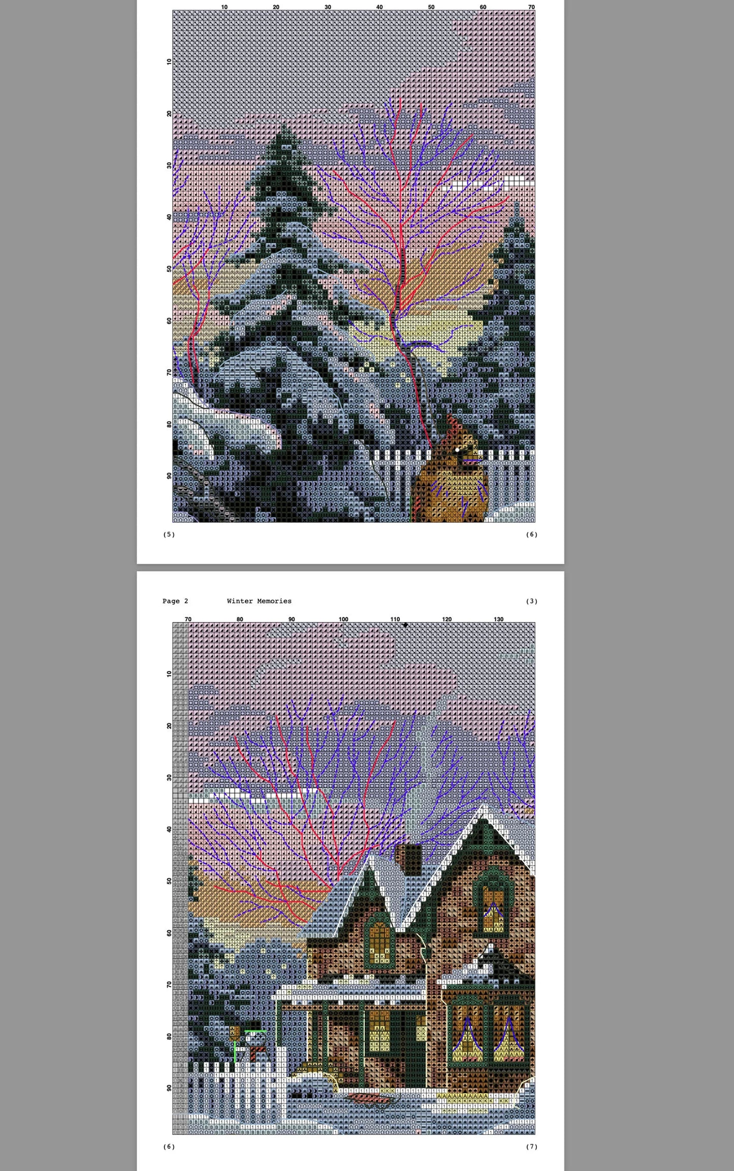 Winter Memories Cross Stitch Pattern