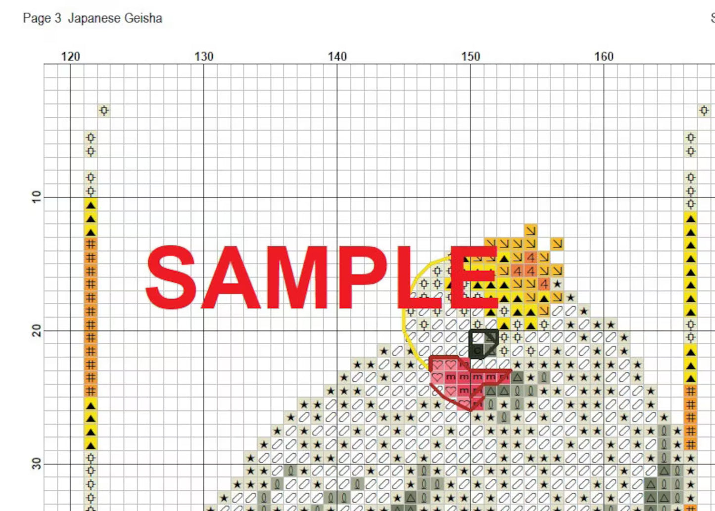 The Geisha Cross Stitch Pattern,Japanese Women,Chinese Girl,The Twelve Beauty,Embroydery,Pdf,Instant Download,Asian
