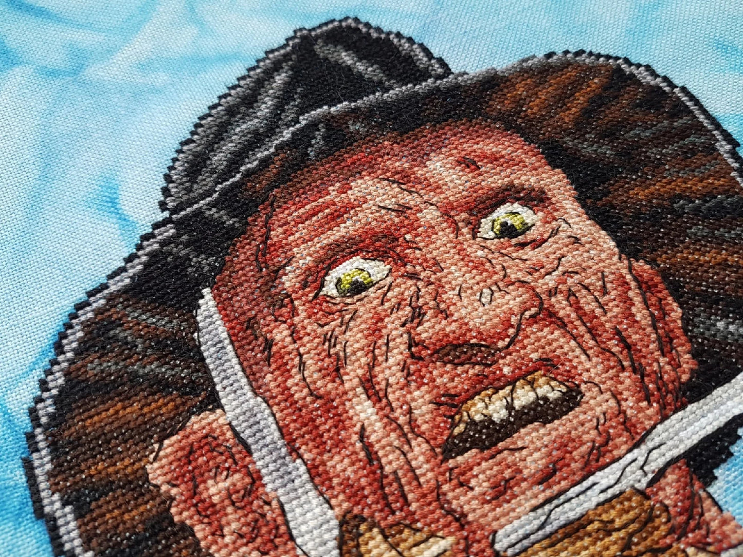 Freddie Krueger Digital Cross Stitch Pattern Chart Embroidery Instant Download