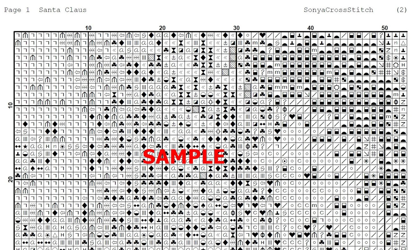 Santa Claus Cross Stitch Pattern,Santa Claus in the Snow,Winter,Counted Cross stitch Patterns,Pattern Keeper,Xstitch,PDF,Instant Download