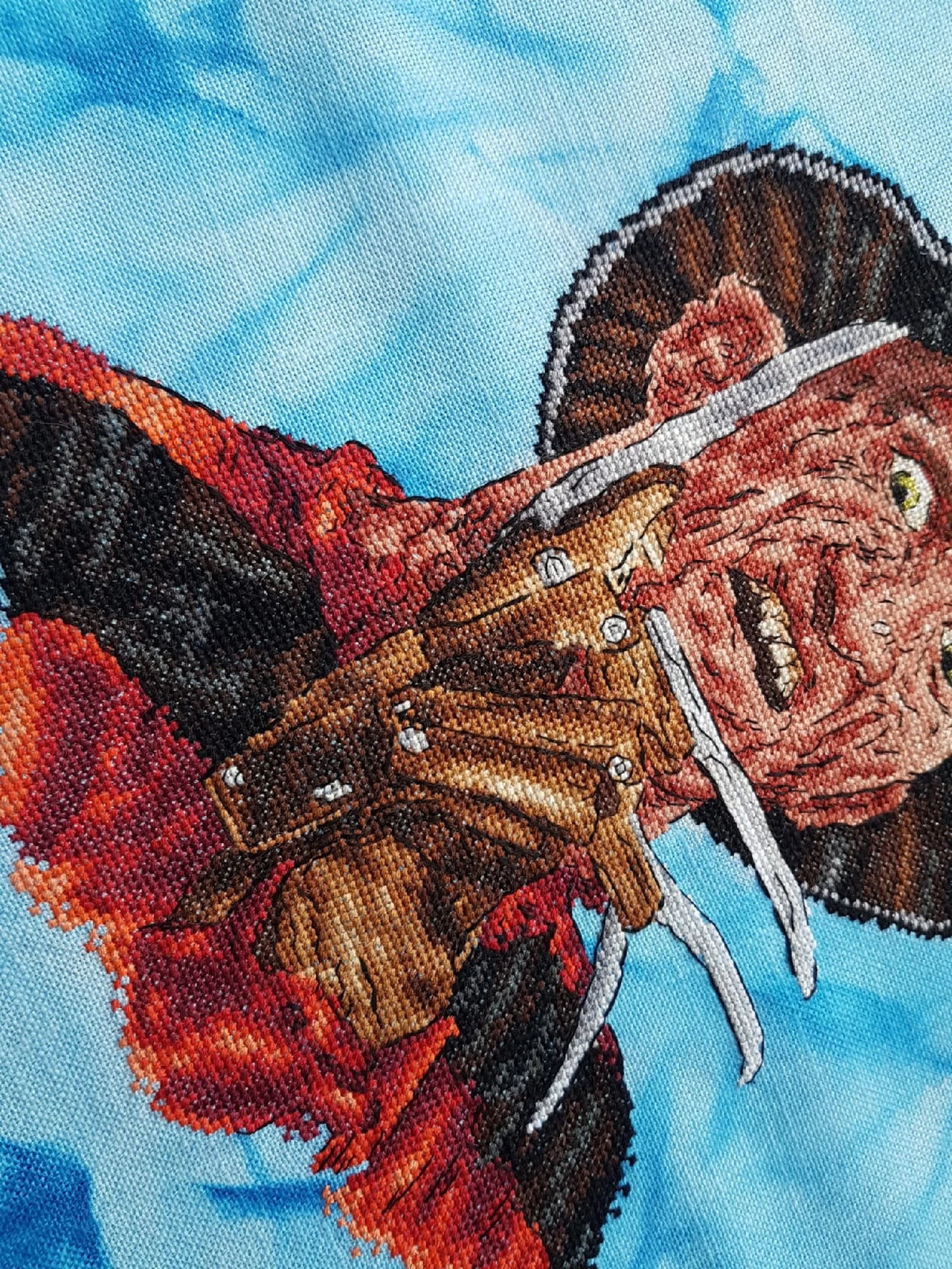 Freddie Krueger Digital Cross Stitch Pattern Chart Embroidery Instant Download