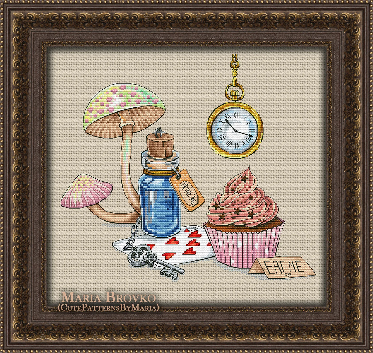 Cross Stitch Pattern Alice's way DMC Chart Printable PDF Instant Download