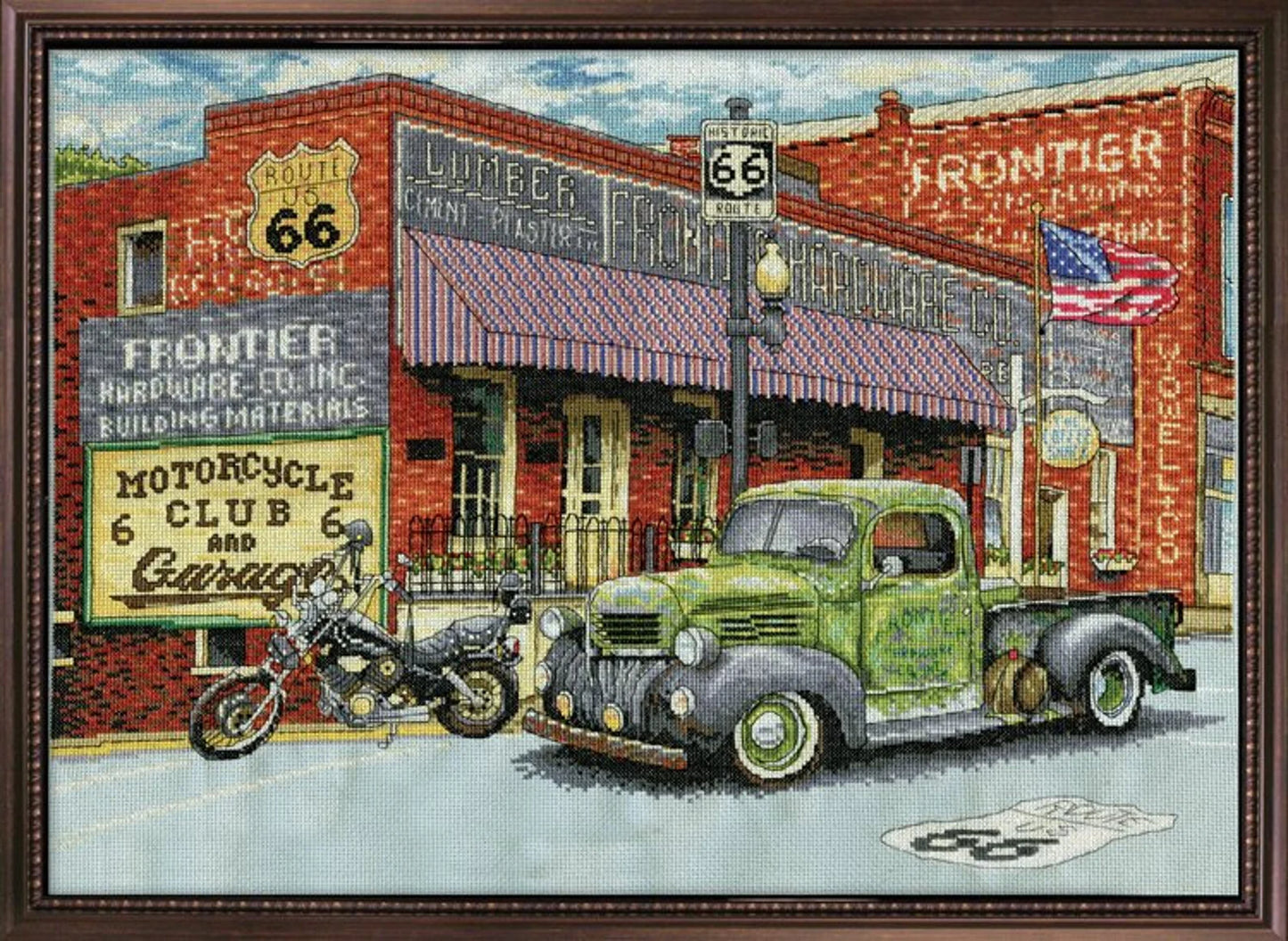 Frontier Hardware Counted Cross Stitch Kit by Design Works