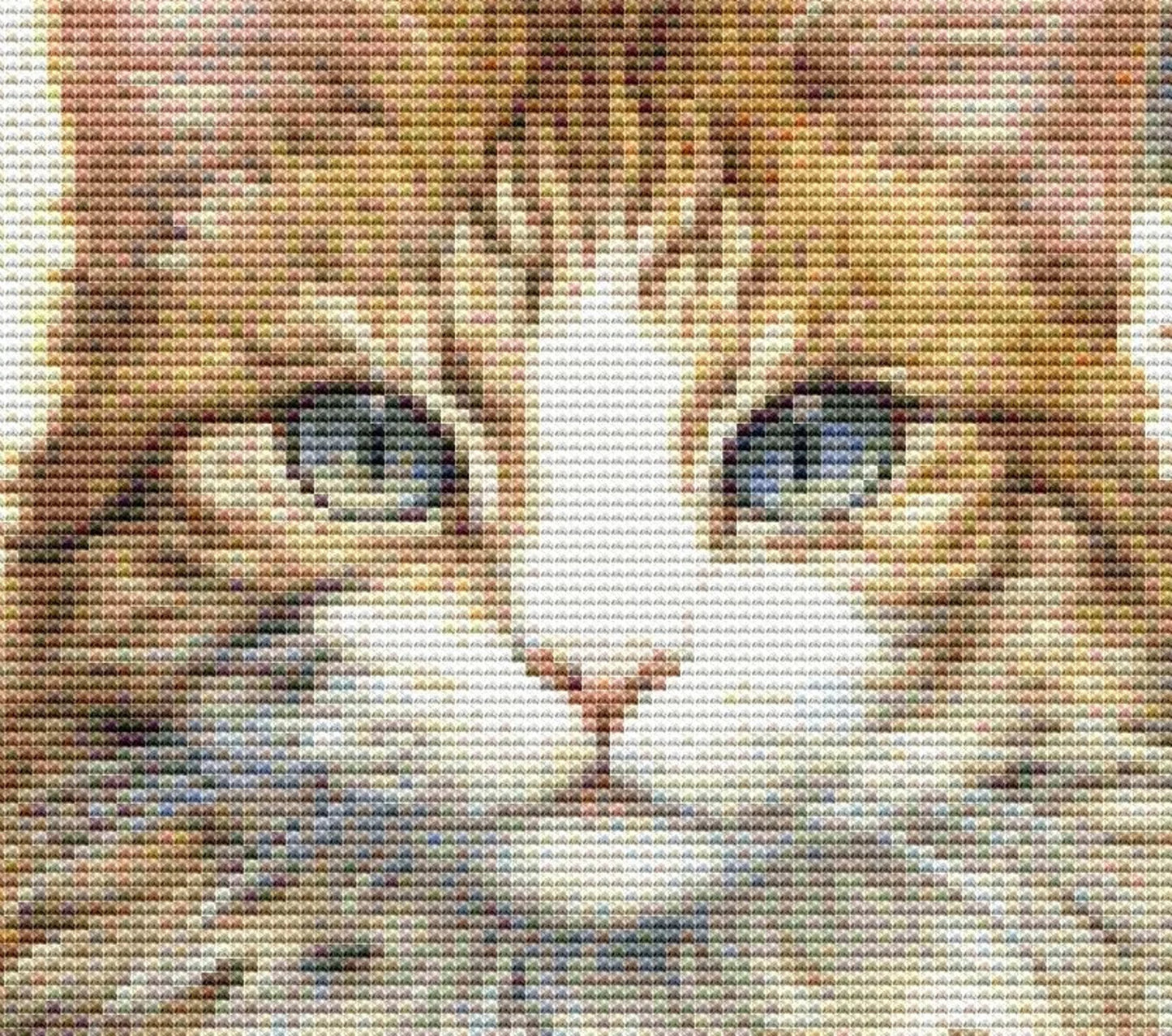 Cat Portrait #2 Counted Cross Stitch Pattern Cats love Modern Decor Pattern Animal Art Nouveau style Needlepoint Gorgeous Cat Charming cat