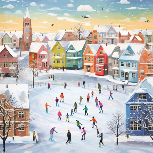 Cross Stitch Pattern Snow Day Full Coverage